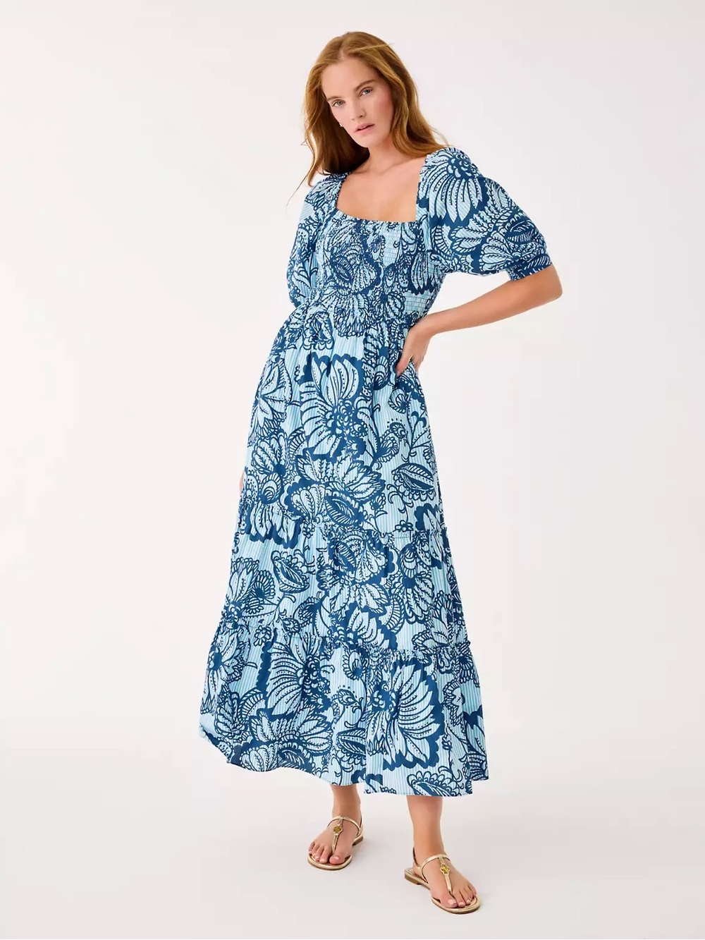 NWT Lilly Pulitzer Hadly Short Sleeve Smocked Dress